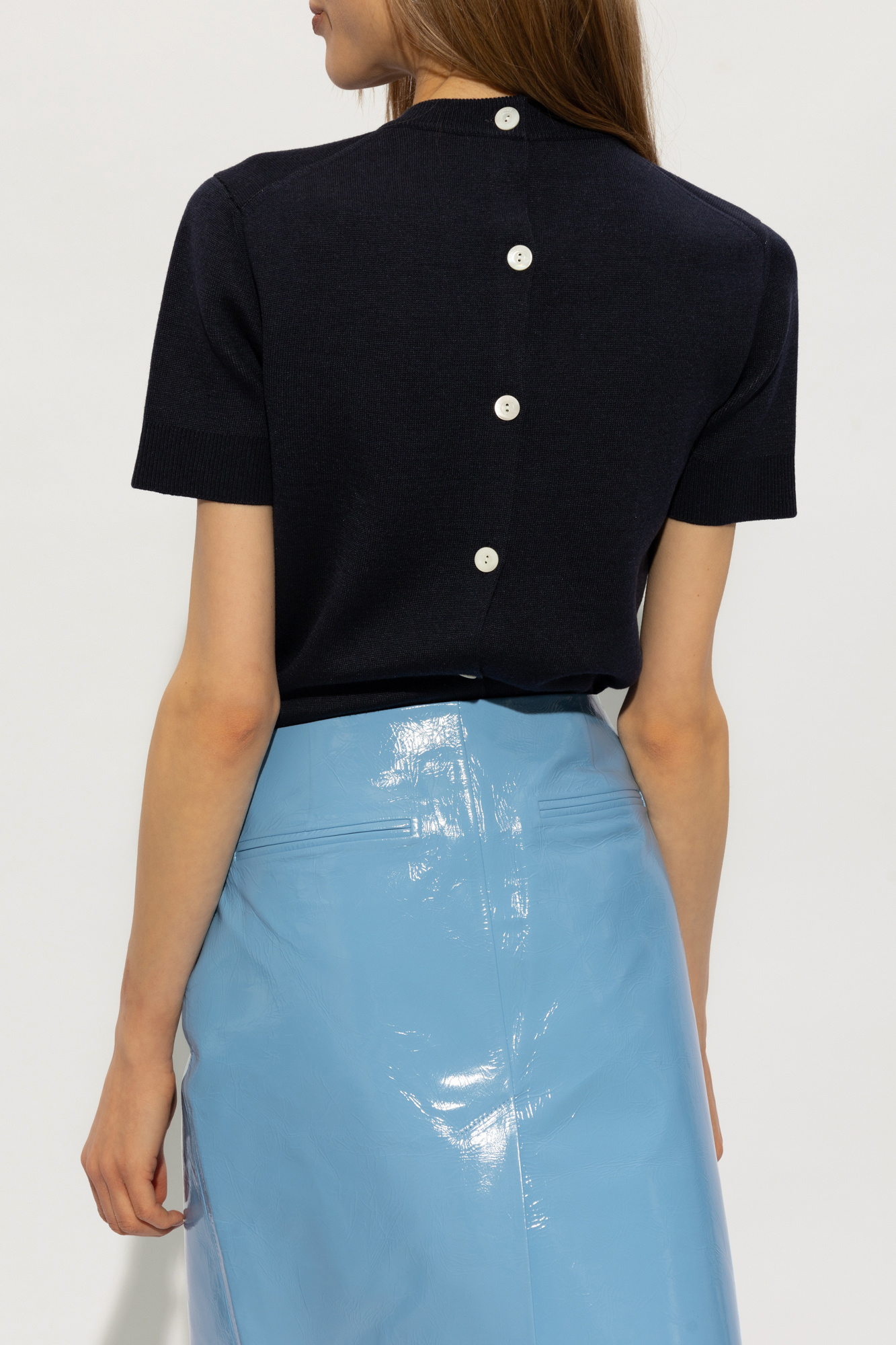Navy blue Top with logo Gucci - Vitkac Canada